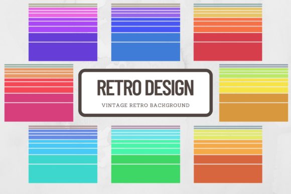 Download Vintage Retro Style Striped Background - Retro Collection
