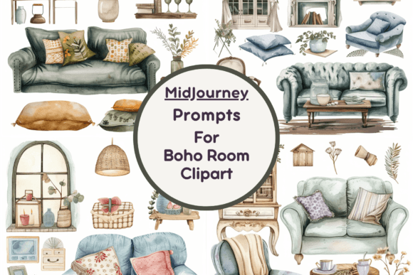 Download Ai Prompt for Boho Home Clipart - Home Collection