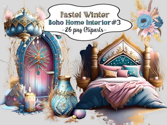 Download Pastel Winter Boho Home Interior #3 - Home Collection